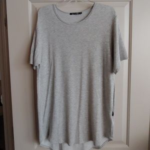 Rustic dime curved t shirt